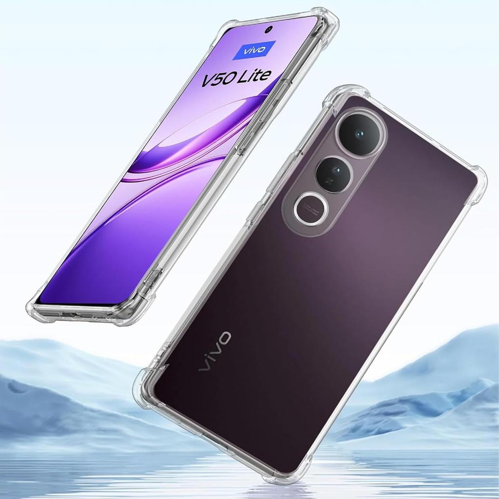 Four-Corners Shockproof TPU Case for Vivo V50 Lite 5G Protective Cover Transparent Capa Fundas Coque