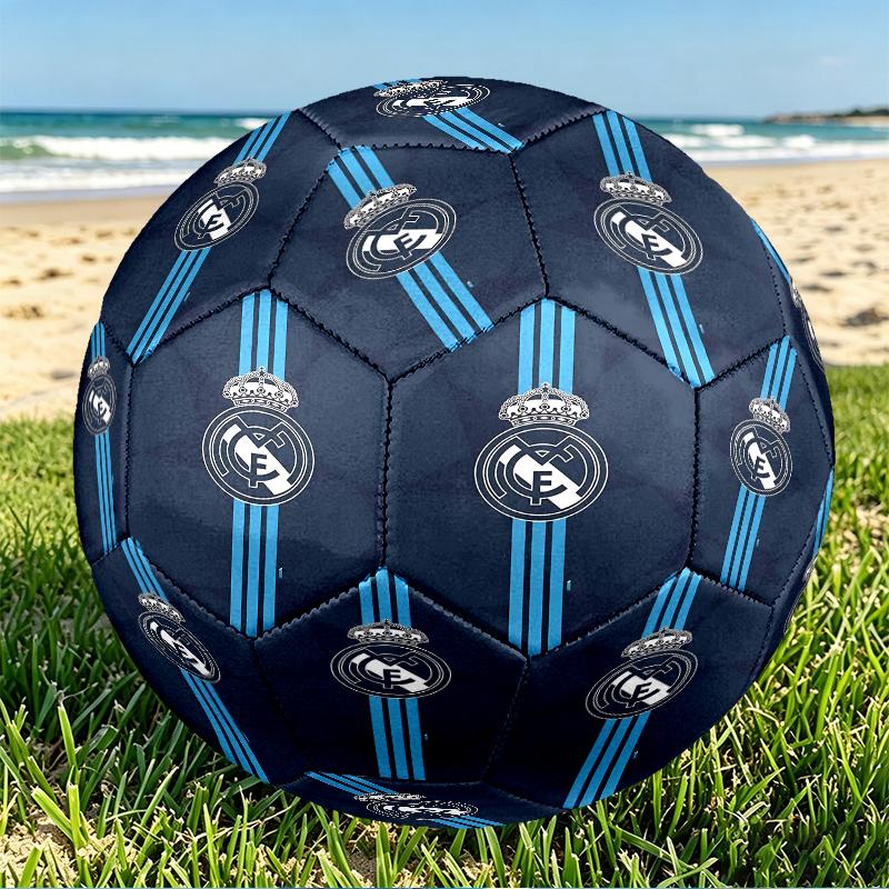 Футбольный мяч Real Madrid, размер 5, с принтом, из износостойкого полиуретана, для матчей, тренировок и ежедневной практики, подарок на день рождения для футбольных фанатов