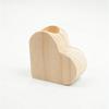 1pc Love Shaped Candleholder Mother's Day Wooden Heart Shaped Small Wax Candleholder Solid Wood Romantic Gift Aromatherapy Base