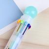 1pcs Creative Multicolor Office School Ballpoint Pen For Kids Gift Fashion 10 Colors Stationary Writing Pens Simple Signing Pen