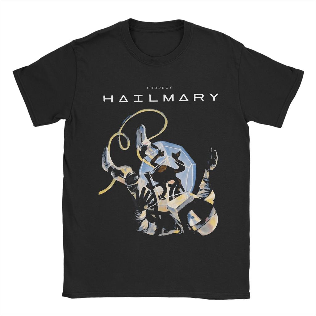 Project Hail Mary T Shirt Beach  Vintage TShirts Pure Cotton Trending Tshirt For Unisex ShortSleeved Casual Tops