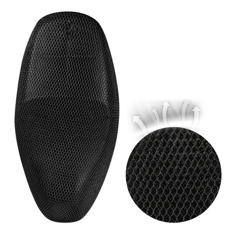 XXL Heat Resistant Breathable Motorcycle Seat Saddle Cover 3D Mesh Cover Black