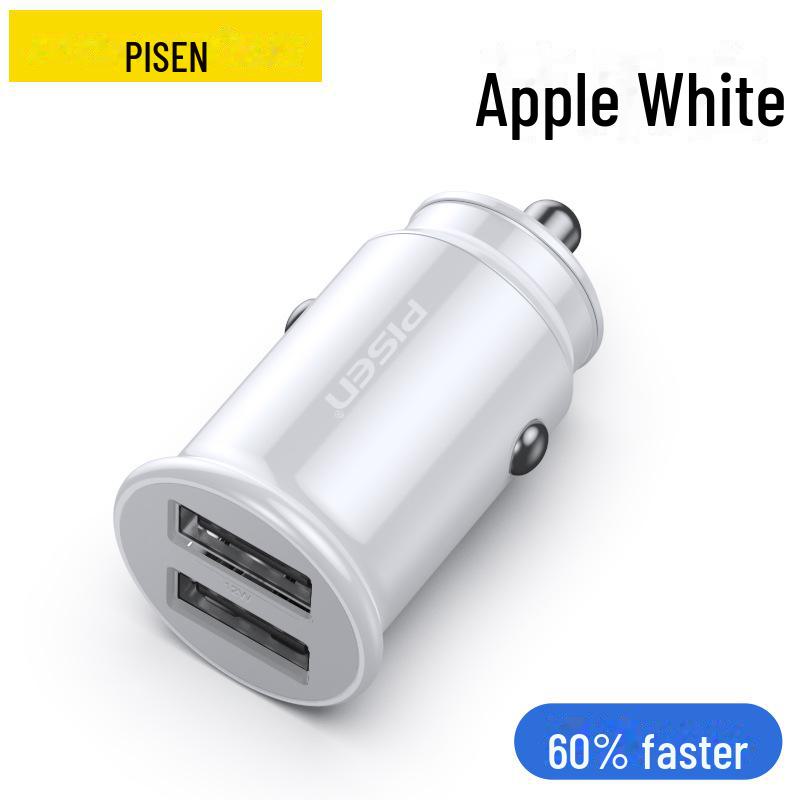 PISEN Dual Port PD30W Car Charger - Mini Cigarette Lighter Socket Adapter