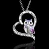 Owl Pendant Love Necklace Women's Personalized Fashion Engraving
