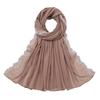 Anti-fade Soft Beautiful Stylish Summer Solid Color Ultra-thin Chiffon Scarf Turban