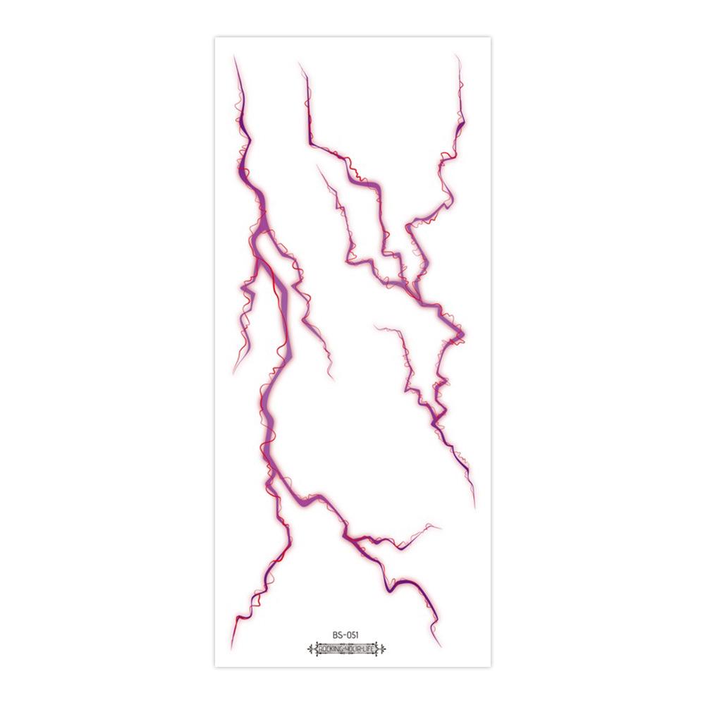 Водонепроницаемые тату-наклейки на Хэллоуин для группы Hunter Girl 2025 с венами и молниями