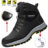 Mens Safety Shoes Indestructible Work Boots Anti-smash Steel Toe Boots Waterproof Industrial Shoes Anti-Punctur Protective Boots