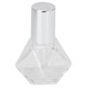 Roll On Refillable Perfume Bottle Empty Glass Aromatherapy Essential Oil Roller Bottles 8ml(Silver Cover Steel Beads )