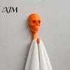 Skeleton Head Storage Organizer Skull Wall Hook, 3D Printed Gothic Decorative Adhesive Key Dark Aesthetic Decor Holder, Mounted for Home Bedroom