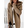 2024 Autumn/Winter Casual Bat Sleeve Hooded Knit Cardigan Sweater In Stock
