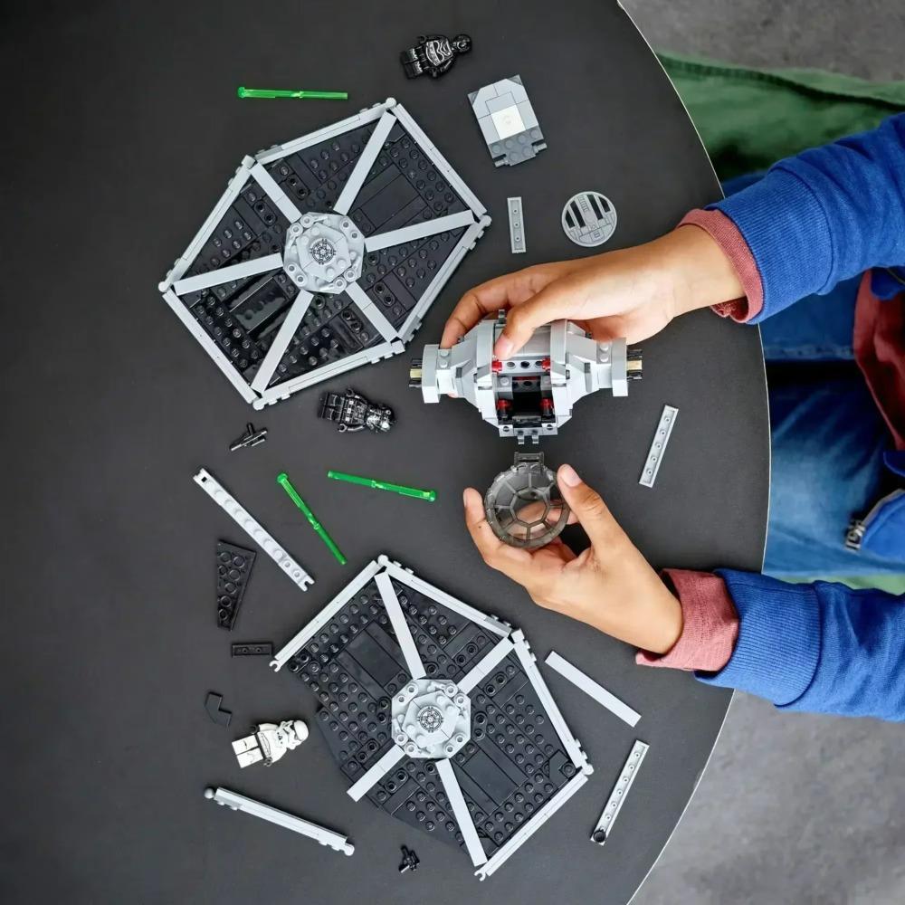 В НАЛИЧИИ Imperial Tie Fighter Stars Fighter Space Wars Фигурки FIT 75300 Модель Строительные блоки Кирпичи Дети Мальчики Игрушки Подарок