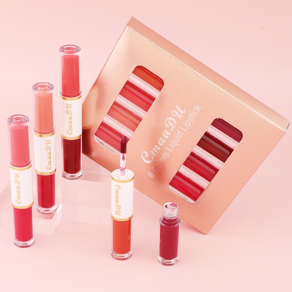 CmaaDu 4 Установленный блеск для губ Head Водонепроницаемость Нет цвета Не касается чашки