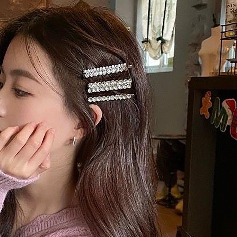 Набор блестящих хрустальных заколок для волос, заколки-невидимки со стразами в виде цветов, милые элегантные заколки-невидимки, шпильки, женские аксессуары для волос