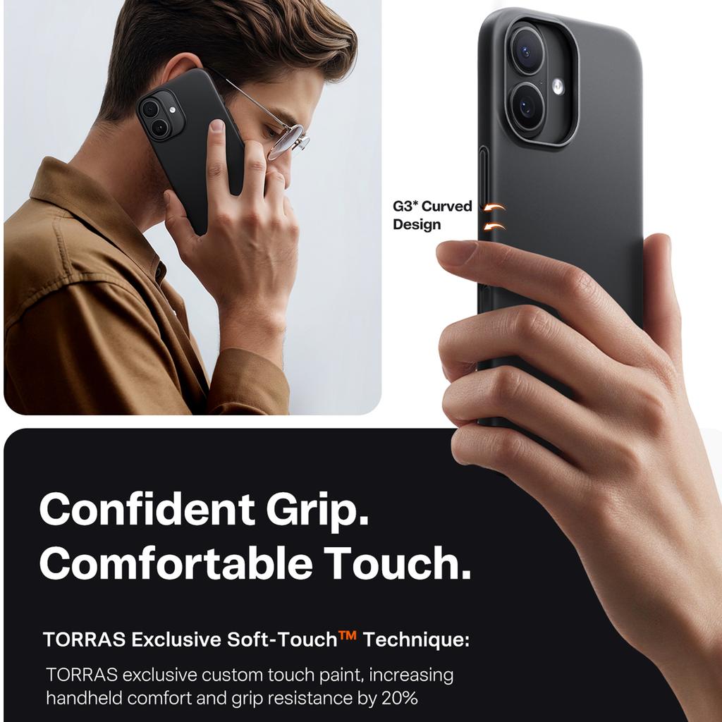 TORRAS For iPhone 17 Case Compatible with MagSafe Hard PC Shockproof Phone Cover