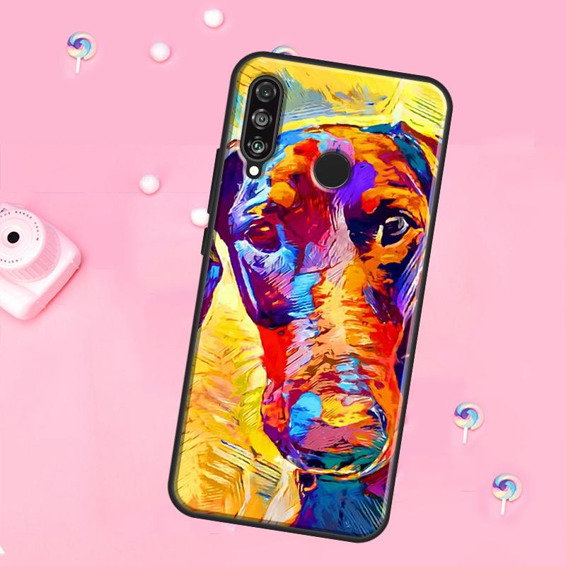 Cartoon Doberman Dog For Huawei Nova Y90 Y70 Y60 Y91 Y61 Y73 Y72 12s 12i 11i 8i 9 10 SE P40 Lite P60 P30 Pro Case