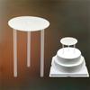 Double Layer Cake Stand Food Grade PP Plastic Cake Tier Supports Bracket DIY Baking Accessory 12cm
