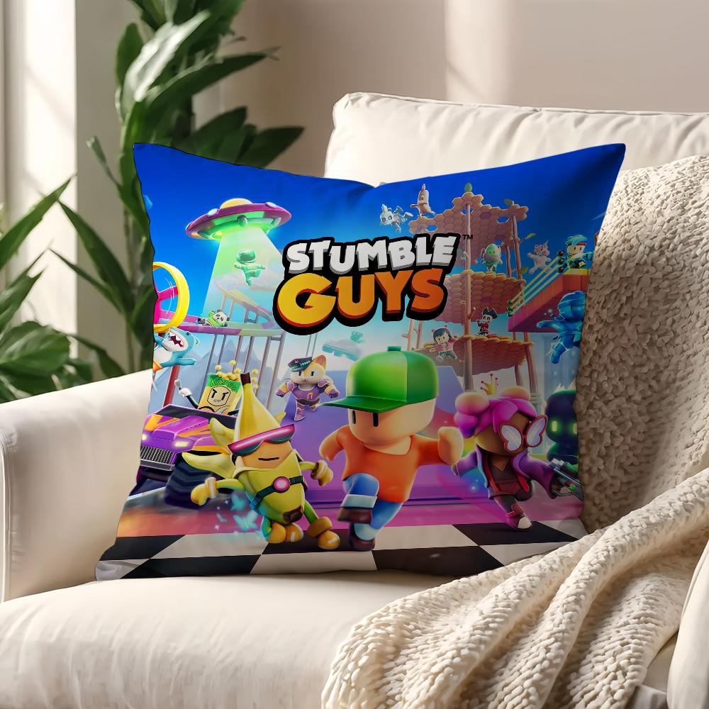 Игра S-Stumble G-Guys Милая наволочка Подушка Диван Принт Декор Комната Дом Офис Кофейня Автомобиль Скандинавская Простота