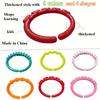 10PCS Smooth Surface Rainbow Hanging Ring Stroller Attachment  Babies And Toddlers Stroller