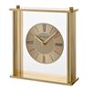 Wm. Widdop Gold Square Mantel Clock