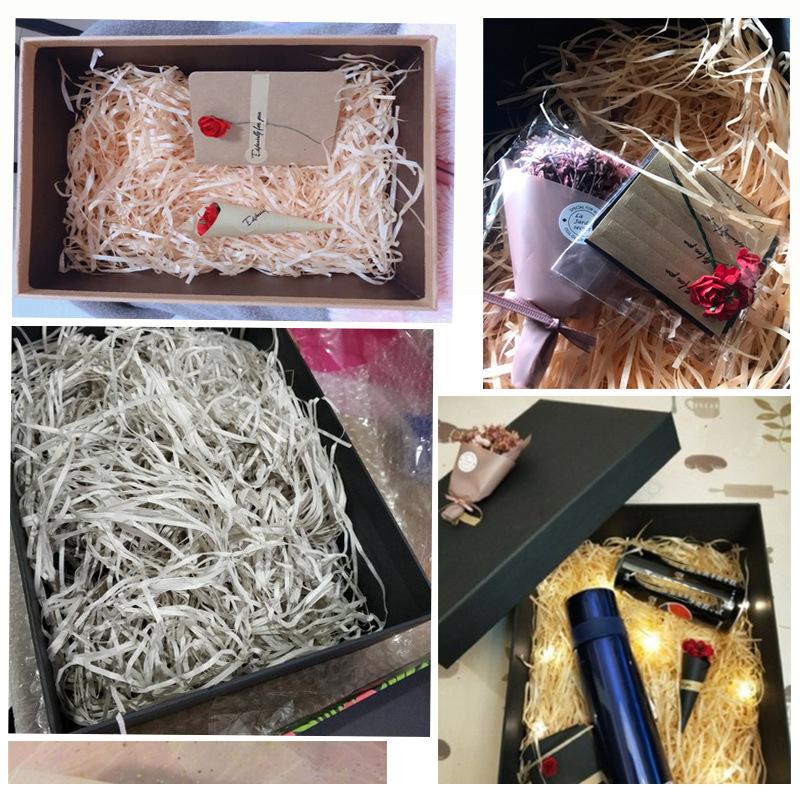 100g Multicolored Raffia Paper Shreds & Strands Shredded Crinkle Confetti For DIY Gift Box Wrapping & Basket Filling Christmas