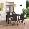 Day and Night - Day and Night 5-piece Garden Dining Set Black and Brown