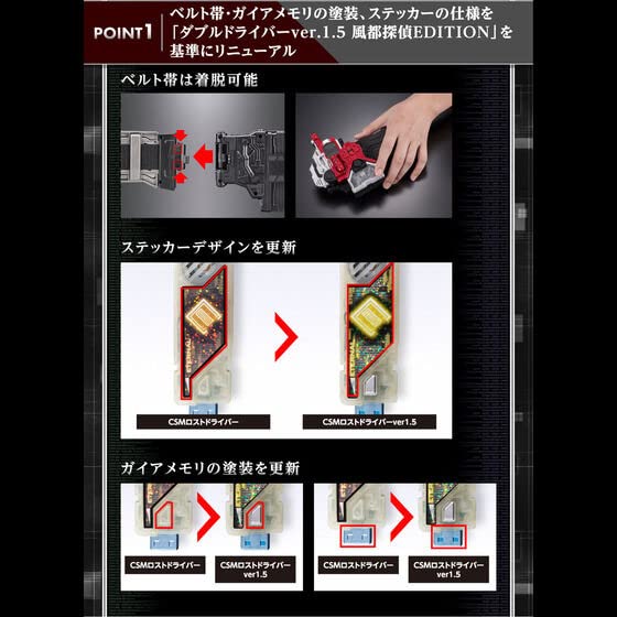 Bandai Toys Kamen Rider Lost Driver Futo PI версия CSM Ver.1.5