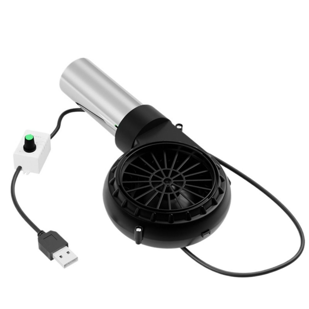 Adjustable Speed Handheld Barbecue Fan USB Power Supply BBQ Fan USB BBQ Blower Outdoor Activities