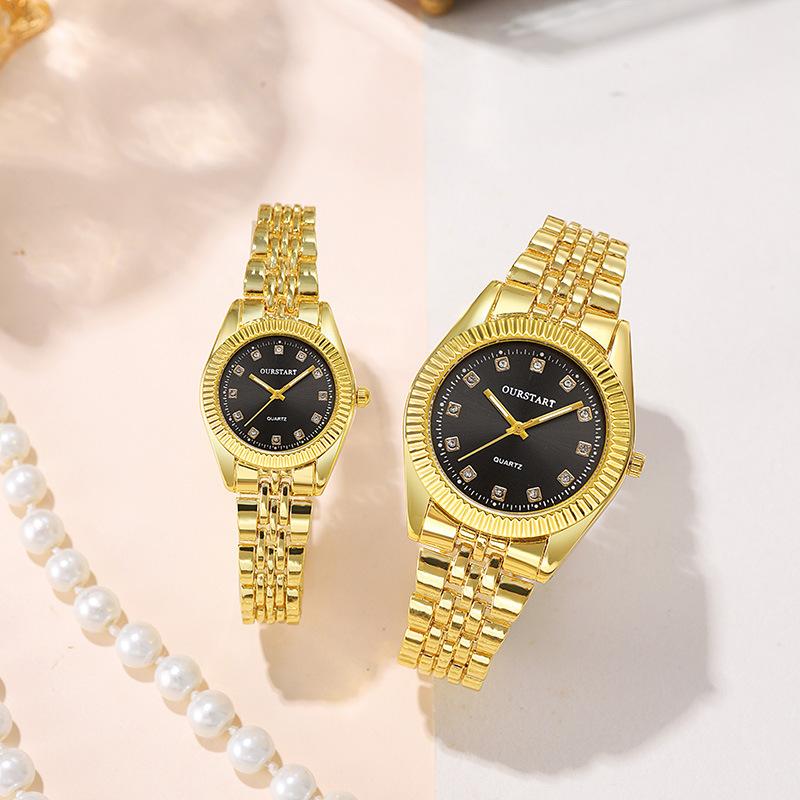 Couple's Quartz Watches Steel Band Female Watches Casual Ladies Watch Simple Fashion Male Business Wristwatch Classic Daily Wear