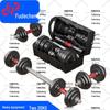 Adjustable Painted Cast Iron Dumbbells