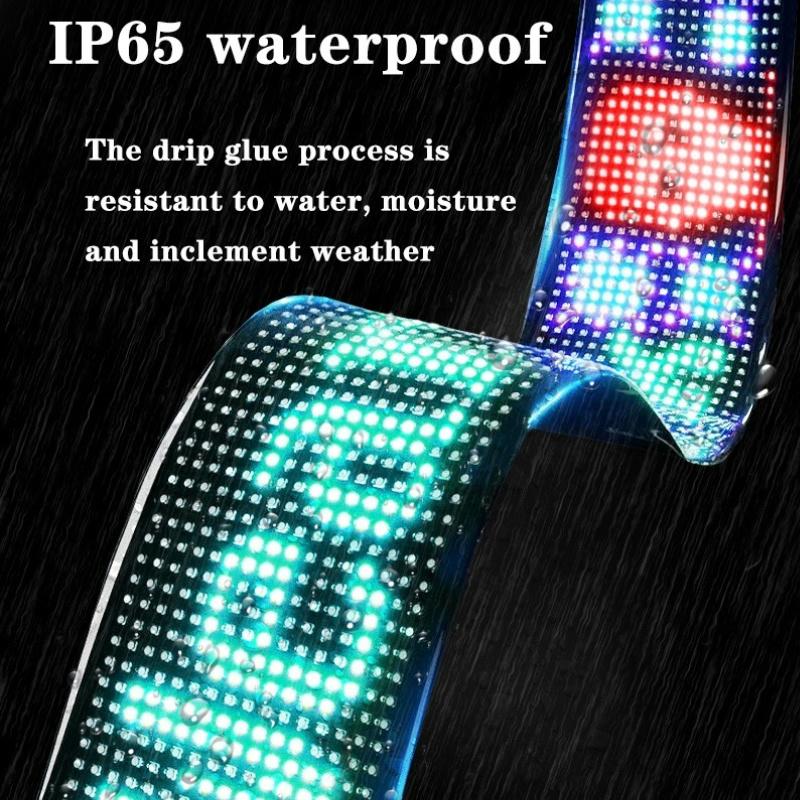 2024 NEW Bluetooth APP Control LED Matrix Panel Night Light DIY Programmable Car Sign Flexible LED Display For Store Hotel Bar