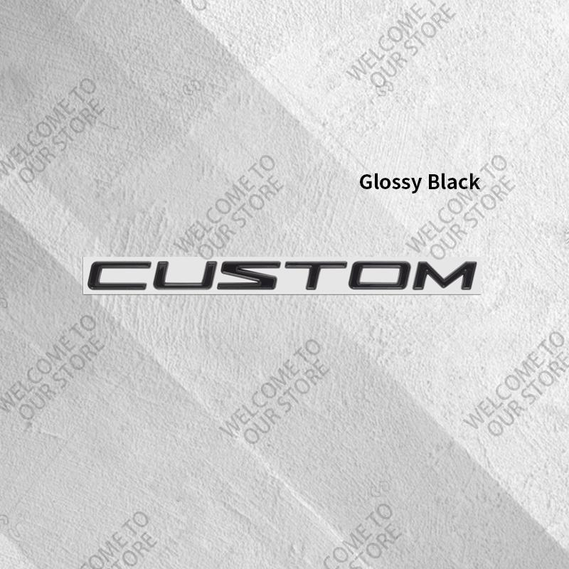 UHB24 3D Metal For Ford Transit Custom Camper Van Car Logo Badge Decor Rear Trunk Sticker Emblem Decoration Sticker Auto Accessories