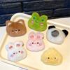 Cute Cartoon Animal Brooches Frog Bear Rabbit Panda Chick Plush Doll Personality Bag Lapel Pin Clothes Decorative Accessories