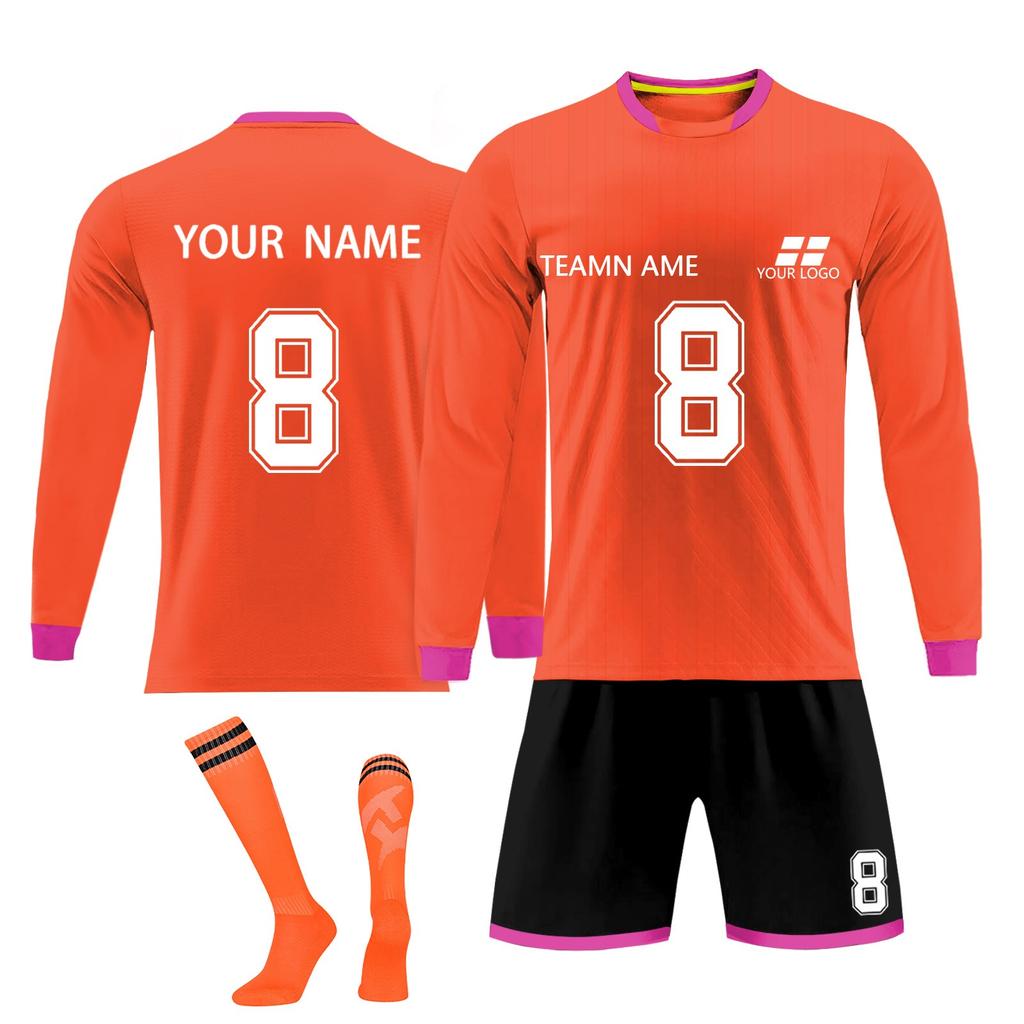 Personalised Shirts Kit Mens Girls With Name Number Custom Football Jerseys For Boys Training Suit