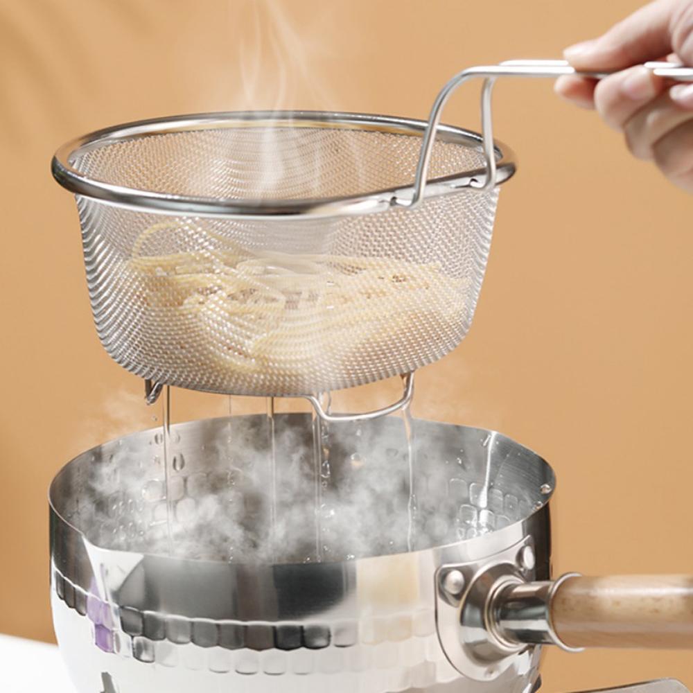 Stainless Steel Deep Fry Basket Multifunctional Draining Basket Wire Mesh French Chip Frying