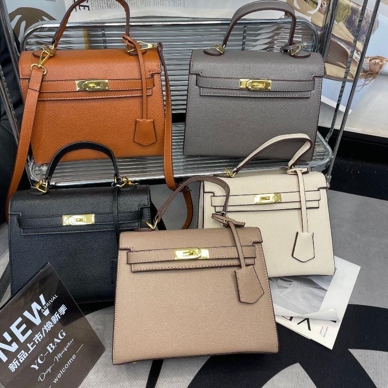 Orange Kelly Portable Platinum Bag New Retro Fashion Women's Second Generation Mini Kelly Light Luxury