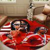 Michael Football Star Round mat Home Decor, Chair rug For livingroom,Bedroom, doormat home decor Birthday Gift Christmas Gifts