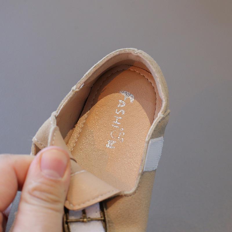 Новые мягкие кожаные лоферы для детей 2025 года - Весенне-осенняя обувь для мальчиков и девочек