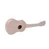 21 Inches Unfinished DIY Ukulele Ukelele Uke Kit Basswood Body & Neck Plastic Fingerboard & Bridge Nylon String for