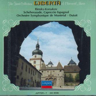 CD CHARLES DUTOIT - Korsakov: Scheherazade, Capriccio E JUPITER7 POLYDOR Japan Classical Used