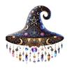Halloween Witch Hat Hanging Decoration Stained Glass 2D Flat Acrylic