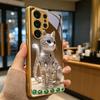 Золотой Чехол для Телефона Diamond Glow Art Для Samsung A50 A51 A52 A53 A54 A55 A56 A57 A71 A72 A73 A31 A32 A34 A36 A37 A30s Стеклянная Крышка