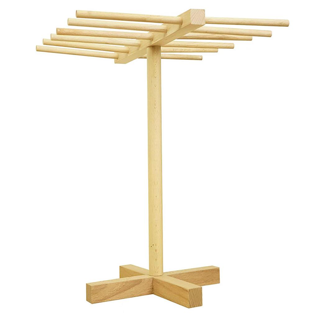 Wooden Pasta Drying Rack Wood Noodles Stand With 8 Bar Handles Household Spaghetti Hanging Dryer Rack For Kitchen Home Noodles