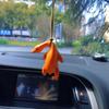 Color-Changing Roast Duck Car Pendant: Cute Rearview Mirror Ornament for Car Interior Decoration