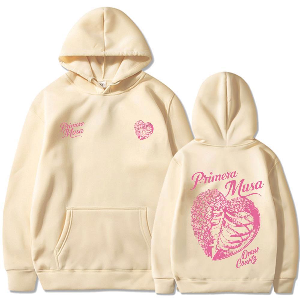 Omar Courtz Primera Musa Album Tour Merch Hoodies Men's Women Fashion Hooded Sweatshirts Fleece Oversized Pullovers Coat