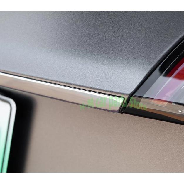 Для Tesla Model 3 2018 - Отделка багажника логотипом на задней двери Наклейка на заднюю яркую полосу для отделки багажника Автоукрашение Модернизация