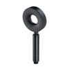Bathroom Black Handheld Rainfall Pressurized Shower Set with Hose and Bracket