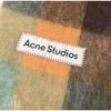 Б/у Шарф в клетку из мохера Acne Studios Acne Studios