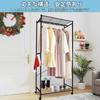 Fusehome Hanger Clothes Clothing Rack with Width X Depth 40 X Height Pipe Clothes Load Clothes Clothing Black Rack, Stylish, Rack, Sturdy, Casters,