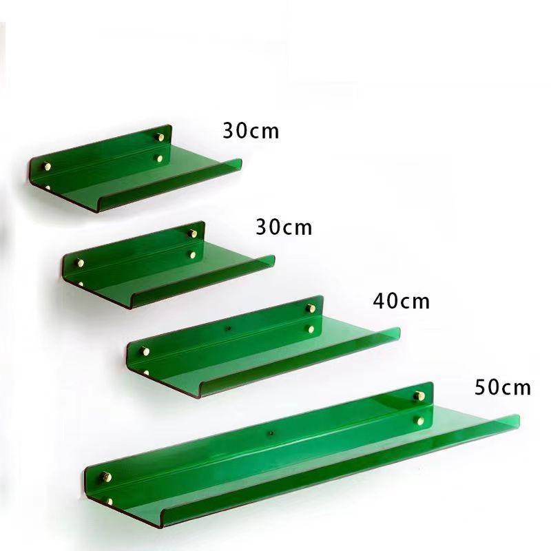 Colour Invisible Acrylic Floating Shelves Wall Mounted Bookshelf Corner Display Shelf Storage Rack for Room Bathroom Kitchen