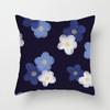 Декоративная наволочка с цветочным узором для гостиной, спальни, квадратная подушка, наволочка